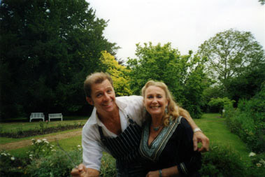 Loyal friends Maxwell Caulfield and Juliet Mills. Circa 2002.