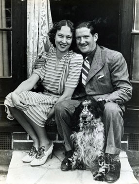 Sybil (10 days after she gave birth to Andrew) and Ted Ray.