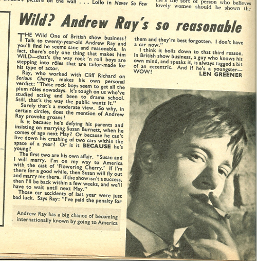 Wild? Andrew Ray\'s so reasonable